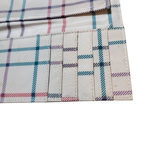 Vintage Liz Claiborne Wallet Clutch Checkbook ID Coin Cards Billfold - Picture 13 of 16